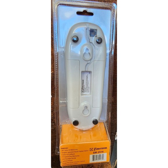 Emerson Slim Line Caller ID Large Button Corded Phone NIB Multiple Languages - Picture 3 of 6
